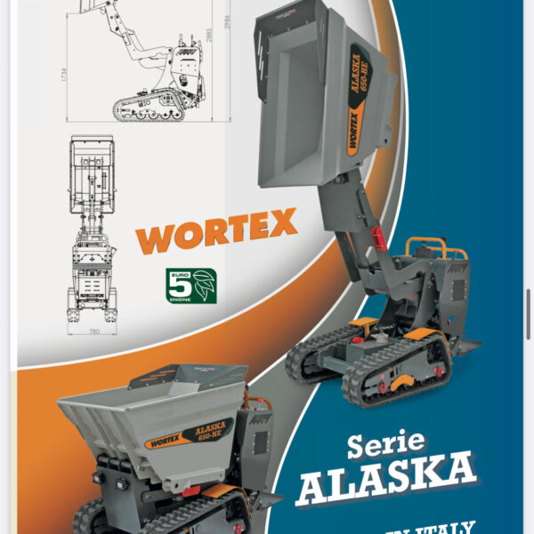 MINITRANSPORTER WORTEX ALASKA ALASKA 650-H-E SCARICO ALTO